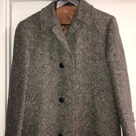 Vintage Tweed Wool Over Coat - Picture 4 of 13